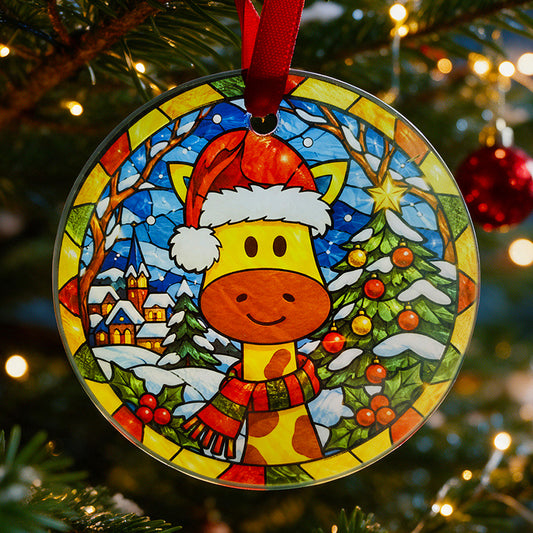 Round glass ornament