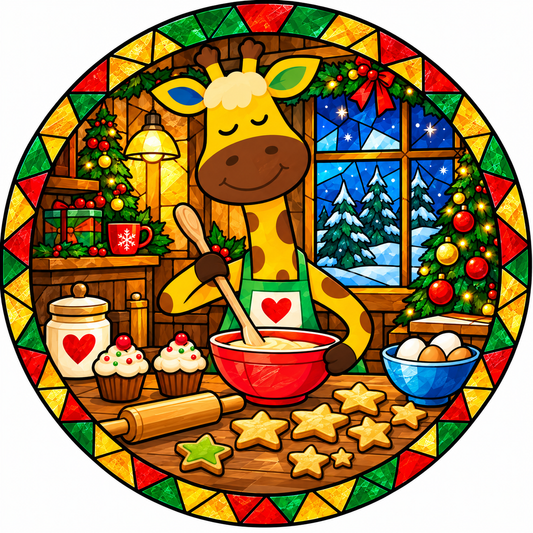 Round glass ornament