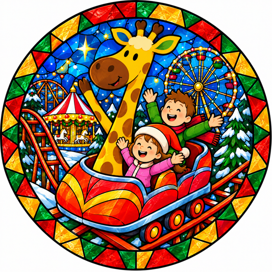 Round glass ornament